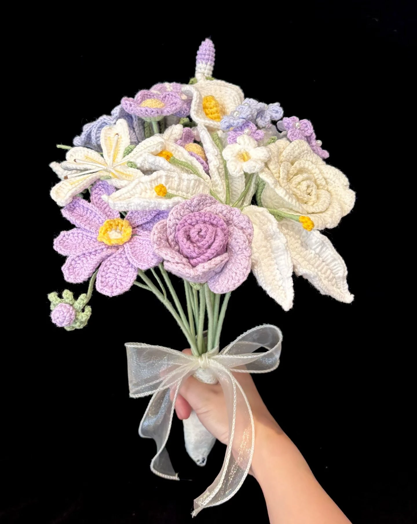 Crochet Pastel Bouquet