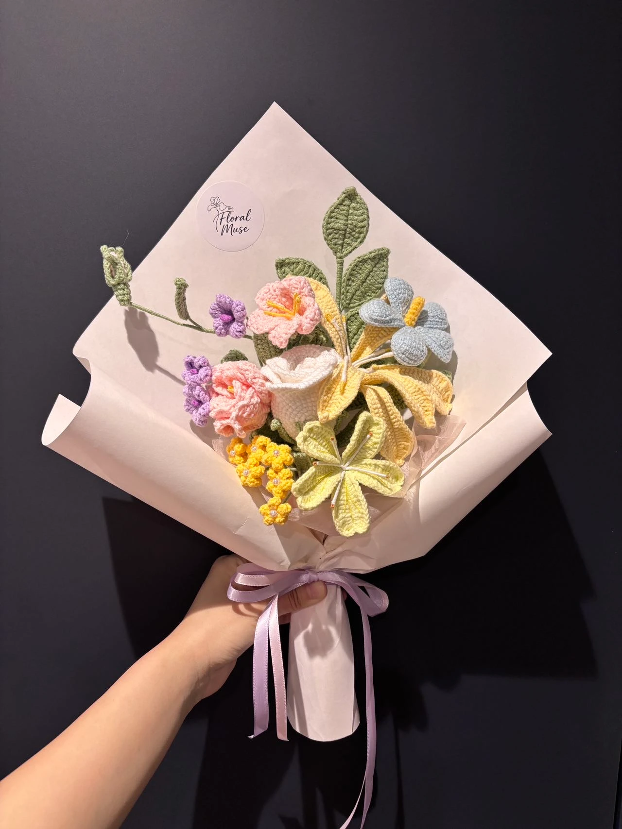 Fibre Embroidered Posy