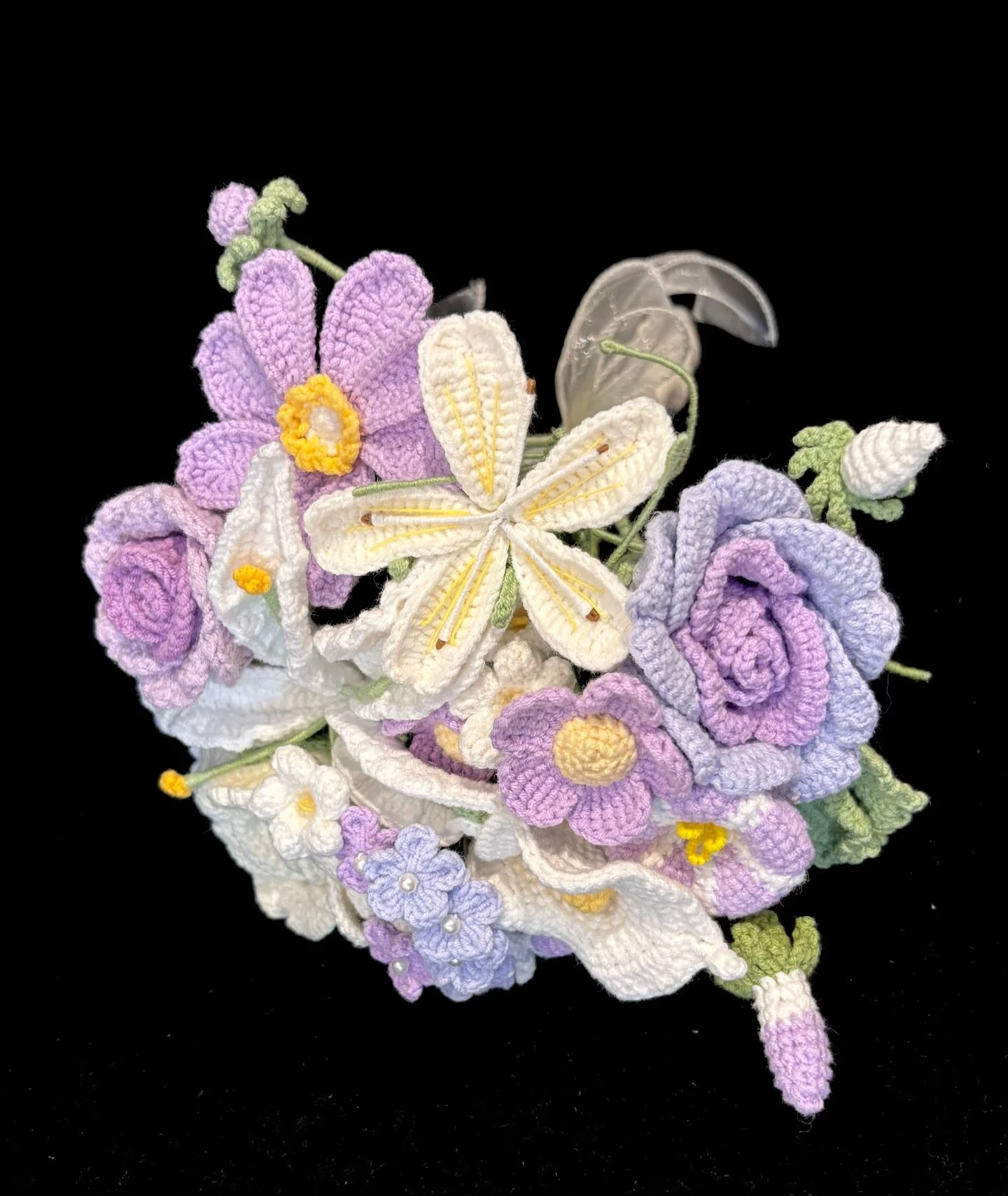 Pastel Crochet Posy