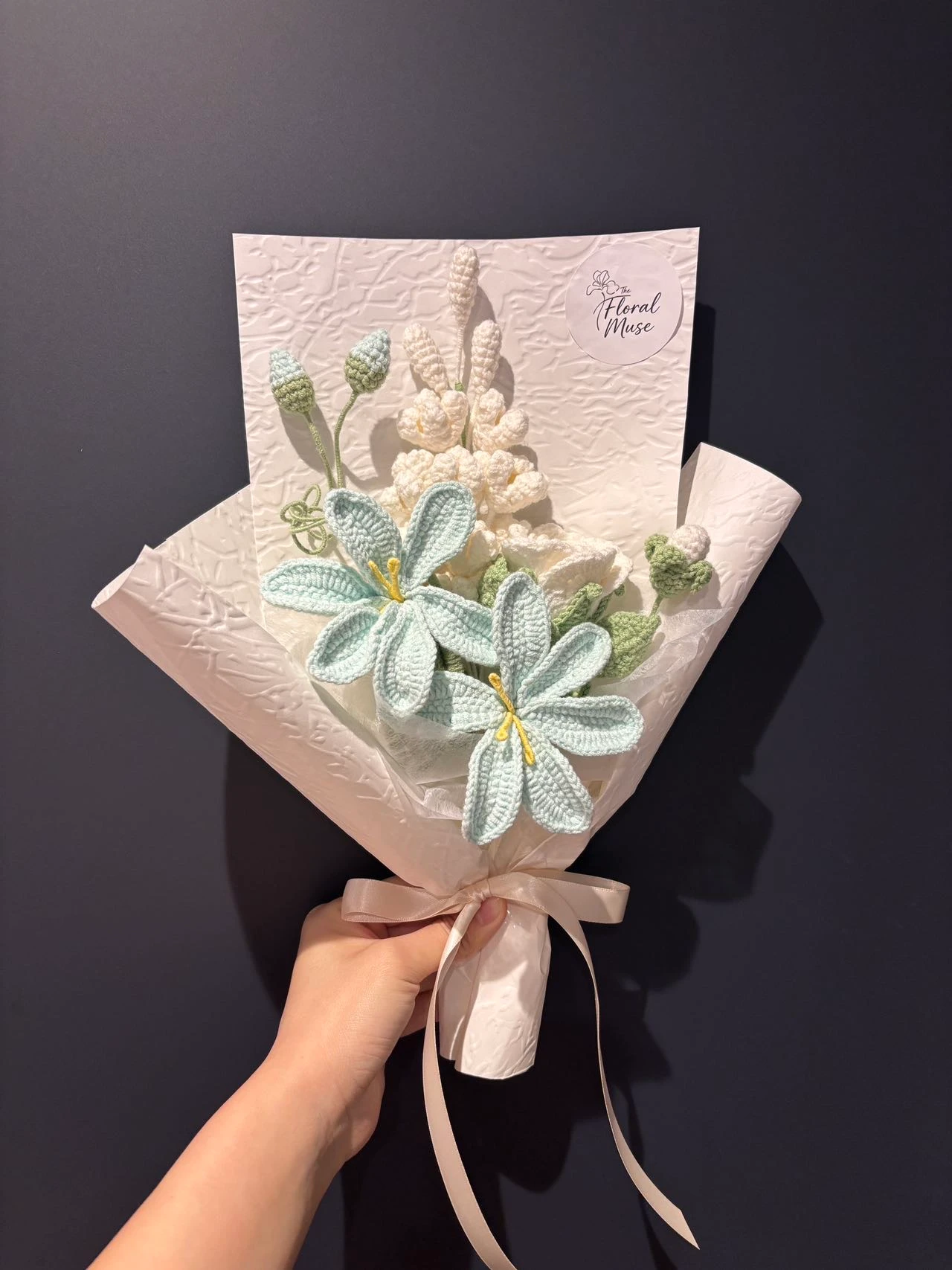 Fibre Cascade — corporate gifting flowers by The Floral Muse, Leeds