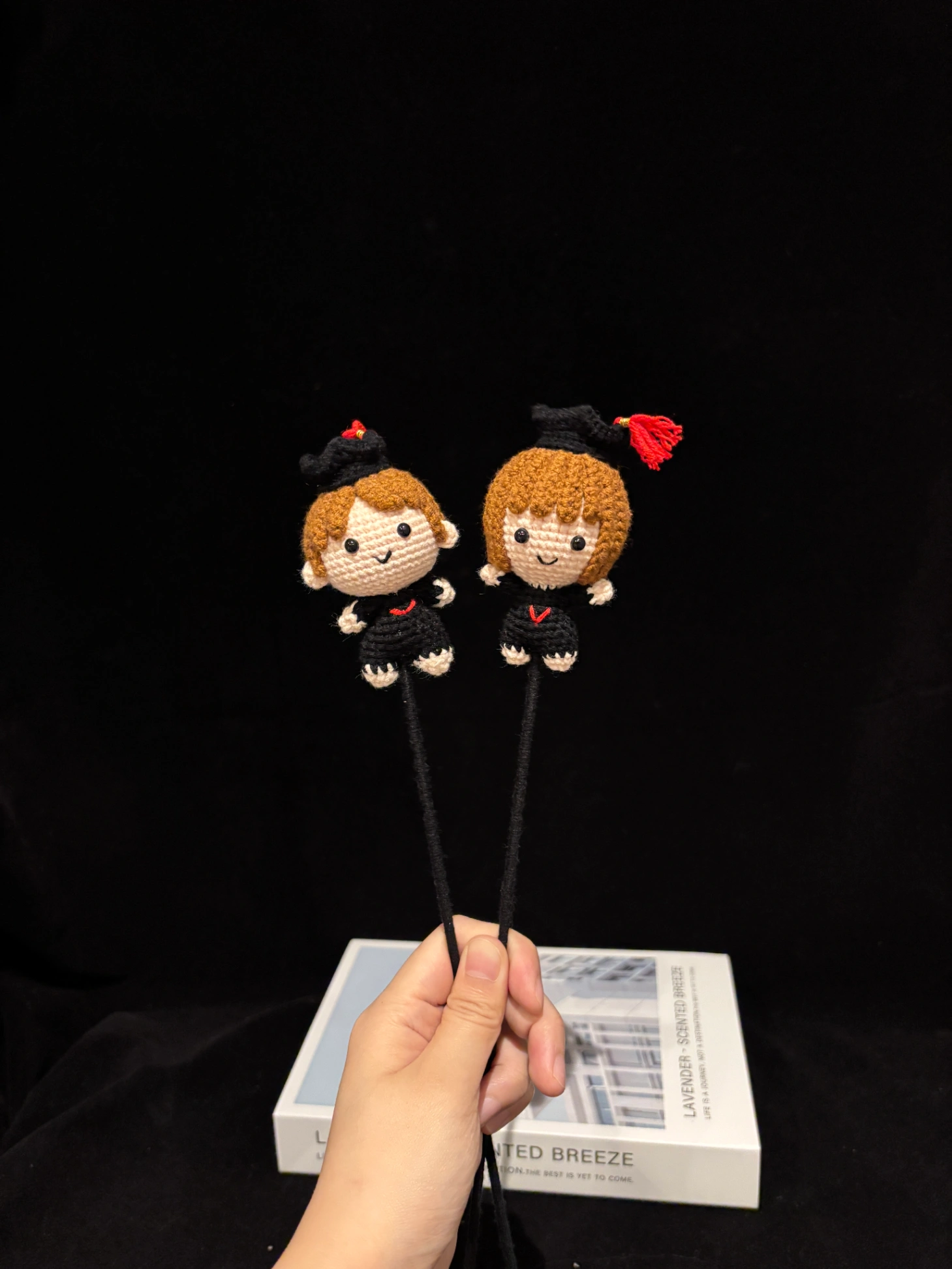 Crochet Graduate Doll Flower Add-On