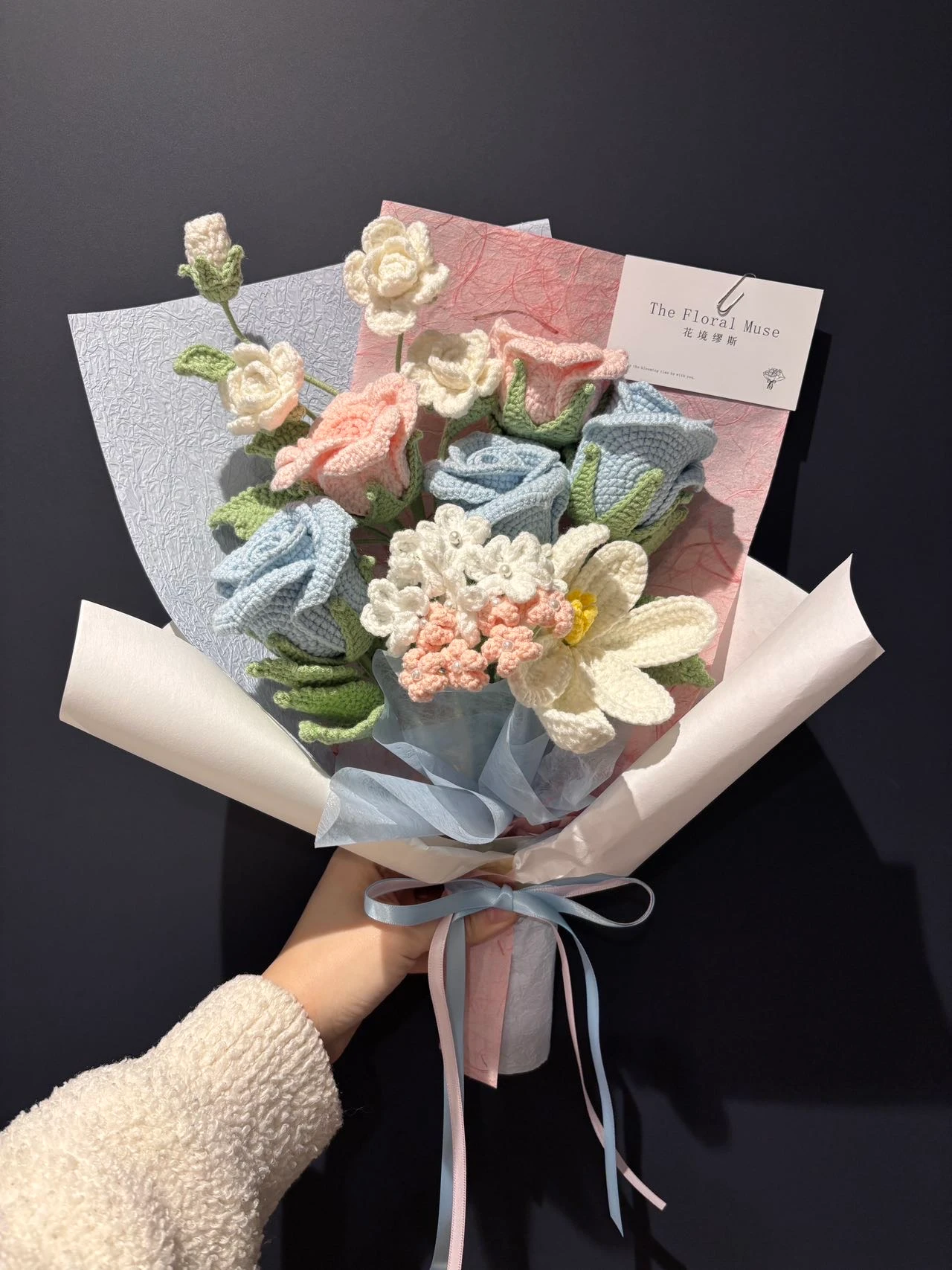 Pastel Stitch Bouquet — thank you flowers by The Floral Muse, Leeds