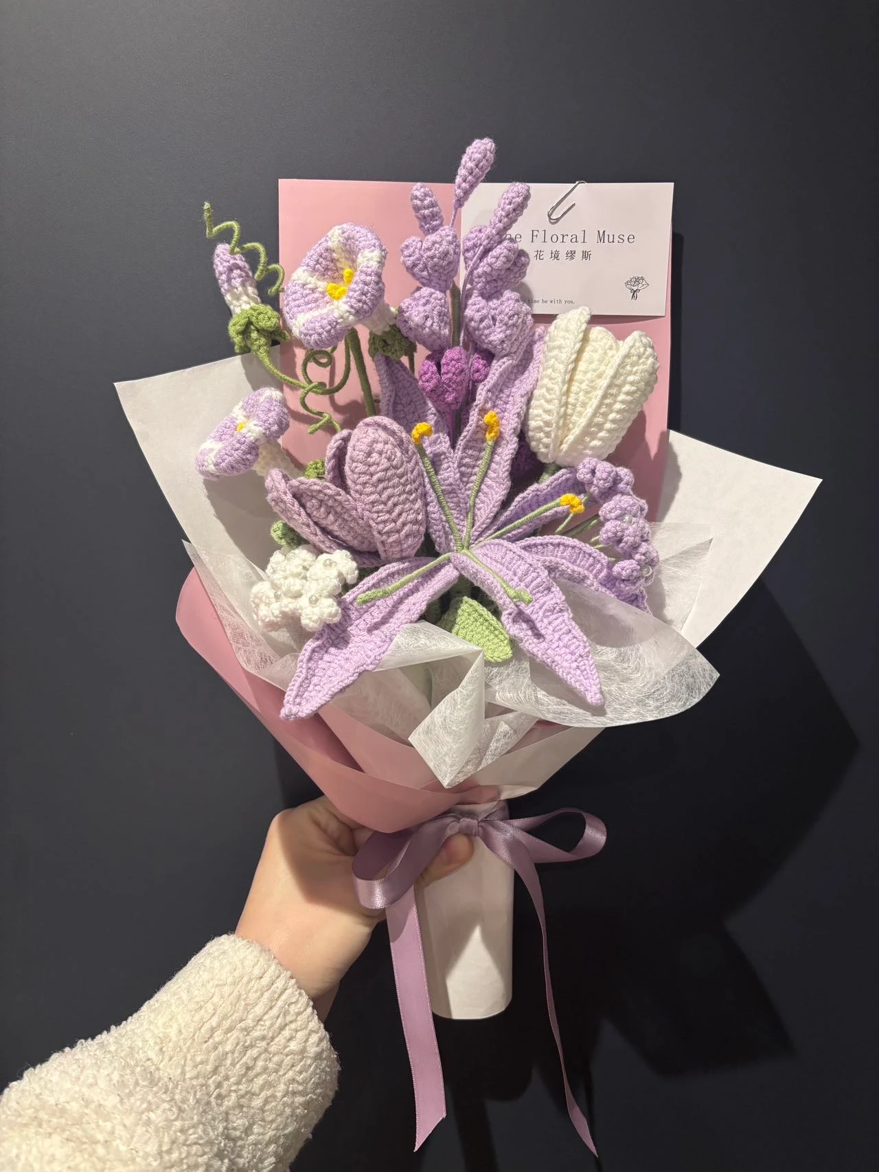 Crochet Lilac Dreams — lunar new year flowers by The Floral Muse, Leeds
